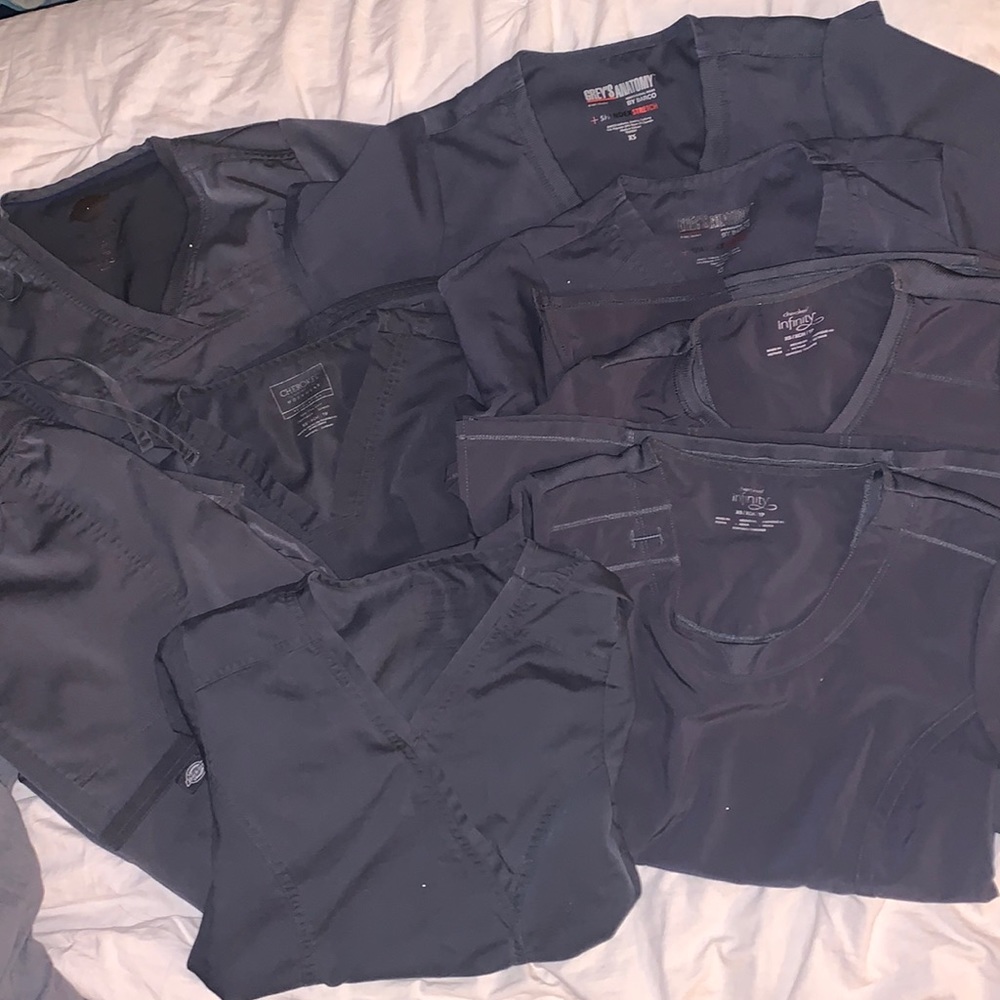 XS Pewter Grey Scrubs & Pants